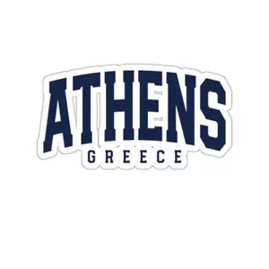 Atenas Grecia Pegatina Corte Beso Regalos Calcomanía Etiqueta Computadora Portátil Equipaje Decoración - Imagen 1 de 7