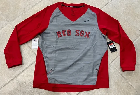 Boston Red Sox Nike MLB Authentic Collection Dri-Fit Pullover Jacket Men's Large Cover
