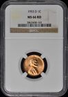 1953-D Wheat Reverse Lincoln Cent 1C NGC MS66RD