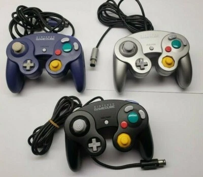 Controller Nintendo Gamecube OEM scegli 1 2 3 4 indaco nero argento - Immagine 1 di 2