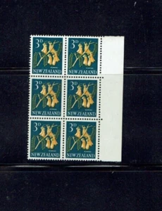 New Zealand: 1960 Pictorial Definitive, 3d Kowhai, Chambon Perforation, MNH - Picture 1 of 2