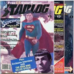 Starlog Magazin #S 67, 73, 89, 109 (1983-86) PLAKATE: ET, Superman & Gremlins! - Bild 1 von 9