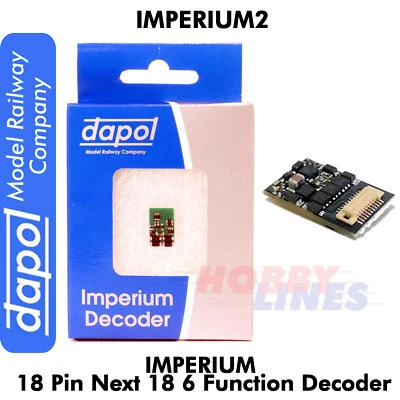 Imperium2 18 Pin Next18 Function DECODER Imperium 2 Dapol Model Railway - Image 1 of 4