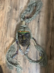 Native American Spirit Mask Wall Hanging - Picture 1 of 9