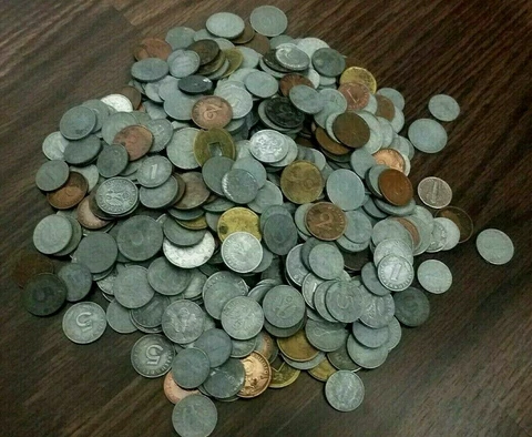 Clearance SALE Antique WW2 Germany War Coins Collection Lot of SIX Coins Cover