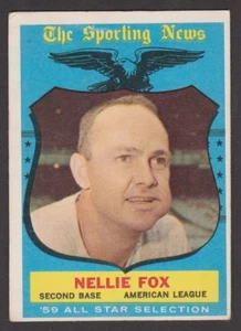 1959 TOPPS  BASEBALL  #  556  NELLIE FOX  AS   INV  J1717 - Afbeelding 1 van 2