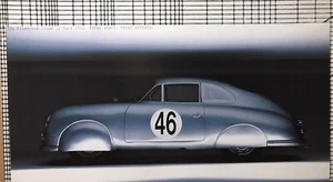 Porsche 356 Aluminum Coupe Le Mans 1951 Original Car Poster Very Rare One Only! - Foto 1 di 3