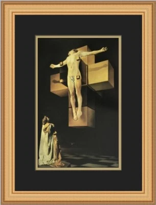 Impresión enmarcada personalizada Salvador Dalí Corpus Hypercubicus Foto 1 de 2