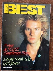 Revue BEST Nr 190 (Mai 1984) Sting + Supplément photo THE POLICE - Picture 1 of 1