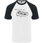 Dinghy Rapids White Water Rafting Whitewater Mens S/S Baseball T-Shirt