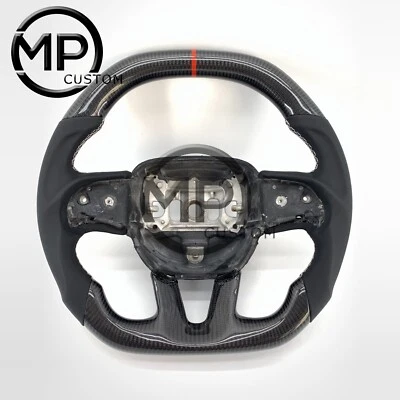 Carbon Fiber Steering Wheel For Dodge Charger/Challenger/Durango  SRT 2015-2022 - Image 1 of 4