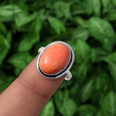 Anillo Good Look Turquesa Piedras Preciosas Chapado en Plata de Ley 925 Joyería EE. UU. TALLA 6.5" Foto 1 de 4