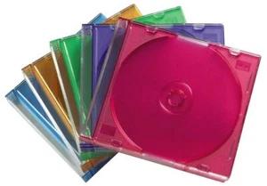 SLIM CD JEWEL CASES 25 PACK COLOUR - 51166 - Zdjęcie 1 z 1