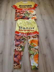 Top Ramen Shirt & Joggers Matching Set Shirt 2XL, Joggers Large Unisex EUC - Picture 1 of 17