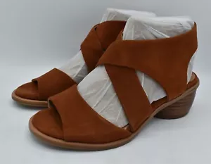Sofft Womens Size 9 Camille Russet Brown Suede Open Toe Sandals Shoes - Picture 1 of 14