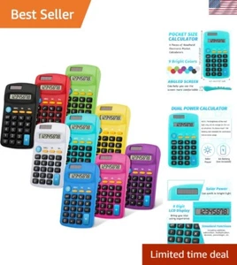 18 Pieces Student Function Calculator Basic Solar Battery Calculator Bulk Min... - Picture 1 of 8