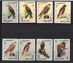 UM AL QIWAIN années 60  8 timbres oblitérés FAUCON /T3826 - Picture 1 of 1
