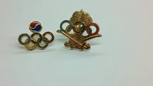 1964 Olympic Games Tokyo Pepsi Pin & Nepal National Olympic Committee Pin - Picture 1 of 4