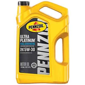 PennzoiI Ultra Platinum Full Synthetic 5W-30 Motor Oil, 5 Quart - Picture 1 of 7