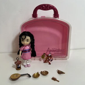 Disney Animators Collection Mulan Muñeca Juego Estuche Raro - Imagen 1 de 4