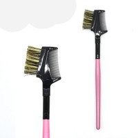 Lash Eyelash Device 2 Pcs Makeup Beauty Brow Brush Random Color Dual Purpose