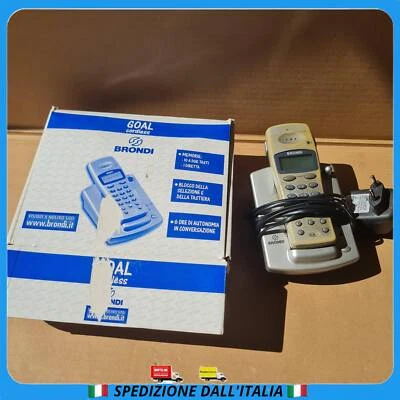 TELEFONO CORDLESS BRONDI DA PER CASA ANZIANI CON BASE TELECOM CASA UFFICIO FISSO - Immagine 1 di 4