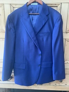 Abrigo Blazer Joseph Abboud Ejecutivo Azul Traje EE. UU. 44 Corto - Imagen 1 de 12