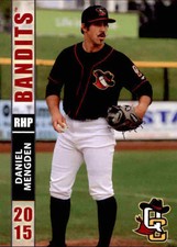 2015 Quad Cities River Bandits Grandstand #19 Daniel Mengden Houston Texas Card