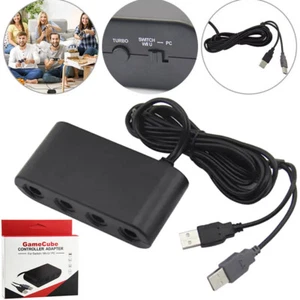 Gamecube Adapter for Nintendo Switch/WII U/PC Gamecube Controller with 4 Port AU - Picture 1 of 14
