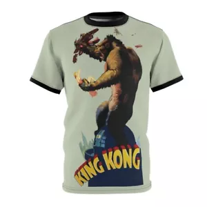 King Kong, Unisex T-shirt, Vintage 1933 Movie Poster - Picture 1 of 8