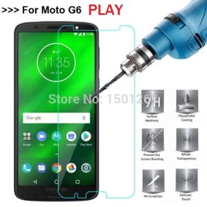Genuine TEMPERED GLASS Screen Protector Cover for Motorola Moto G6 Play - Picture 1 of 2