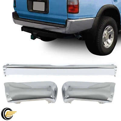 Step Bumper For Toyota 4Runner 1996-2002 Rear Chrome Steel with Bumper Ends - Image 1 of 4