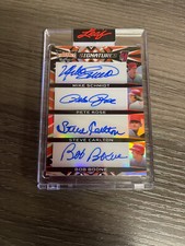 2023 Leaf Vibrance Quad Auto /5 Mike Schmidt Pete Rose Steve Carolton Bob Boone