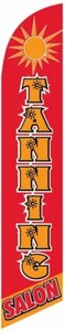 Tanning Salon Feather Banner Swooper Flag -No Wind Required- Replacement FLAG... - Picture 1 of 2