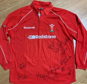 Wales 2000/02 Rugby Union Shirt Jersey Long Sleeve Reebok Size L - Picture 1 of 8