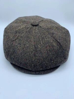 NUEVO ONE DOBBS HOMBRE SQUIRE TWEED PEQUEÑO MANZANA NEWSBOY CONCHA MEZCLA DE LANA HECHO EN EE. UU. Foto 1 de 4