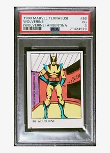 1980 Marvel Terrabusi 86 Wolverine RC Rookie Argentina Variant Rare PSA 3 🔥 - Picture 1 of 2