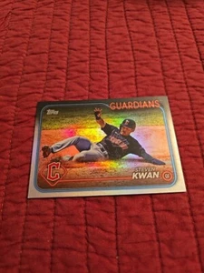 Lámina arco iris Topps serie 1 2024 Steven Kwan #312 Cleveland Guardians - Imagen 1 de 1