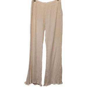 Pantalón Savannah Morrow Lur Crema Paz Seda Bambú Pierna Recta Recorte tiro alto - Imagen 1 de 6