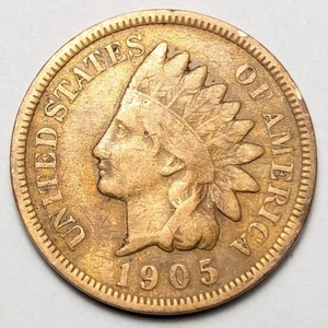 1905 Pointed N Indian Head Cent Die Chip - Picture 1 of 7
