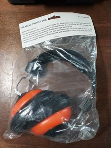 Orange Ear Muffler Noise Hearing Protector (Saws, Mowers) -Sealed In Package - Picture 1 of 3