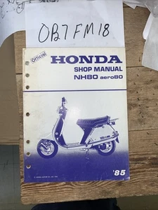 1985 HONDA NH80 AERO 80 FACTORY SHOP SERVICE MANUAL - Picture 1 of 11