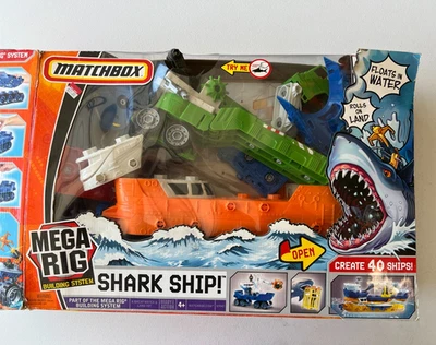 MATCHBOX MEGA RIG NAVIO TUBARÃO - QUASE COMPLETO COM PEÇAS SALTITANTES - Imagem 1 de 4