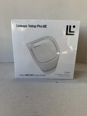 Linksys Velop Pro6E MX6201 White Tri-Band Mesh Wi-Fi 6E Wireless Router - Image 1 of 4
