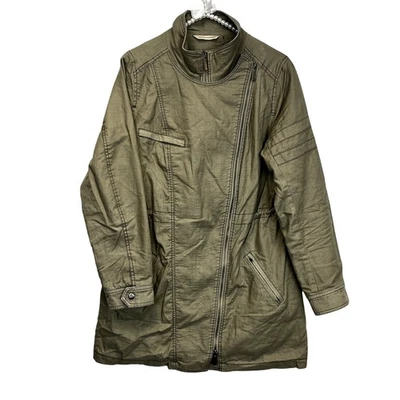 Chaqueta de Moto Soft Surroundings Algodón/Lino Verde Talla S Foto 1 de 4