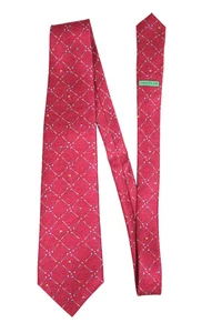 RECENT BVLGARI Silk Sevenfold Tie 7 Fold Golf Club Necktie Made In Italy Rare - Picture 1 of 6