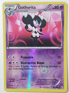 REVERSE HOLO Gothorita 76/149 VLP/NM Boundries Crossed Pokemon Card Ken Sugimori - Picture 1 of 4