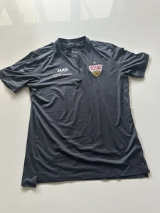Original Jako VFB Stuttgart Trainings Shirt ZIP Grau   Gr.XL mit Sponsoren - Bild 1 von 4