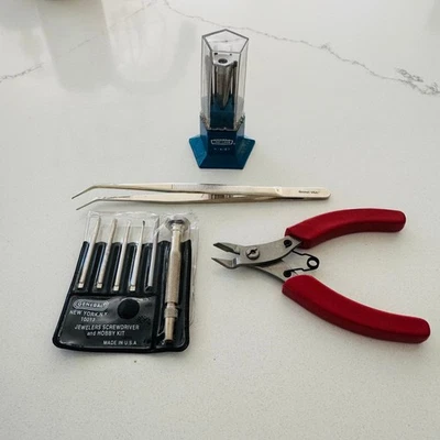 Vtg Craftsman Jewelers Screwdriver & Hobby Kit with Tweezers Jewlery Repair Kit - Image 1 of 4