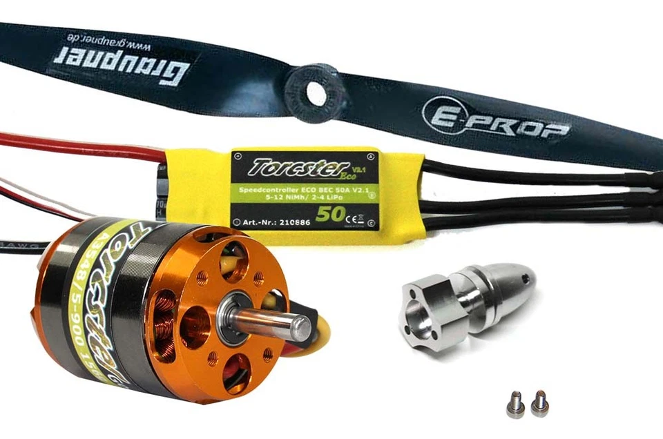 Torcster Antriebsset FunCub NG Tuning Multiplex MPX Brushless Flugzeug NEU&OVP - Bild 1 von 1